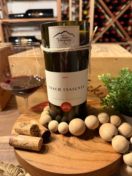 Fisher Vineyards Recycled Wine Bottle Candle