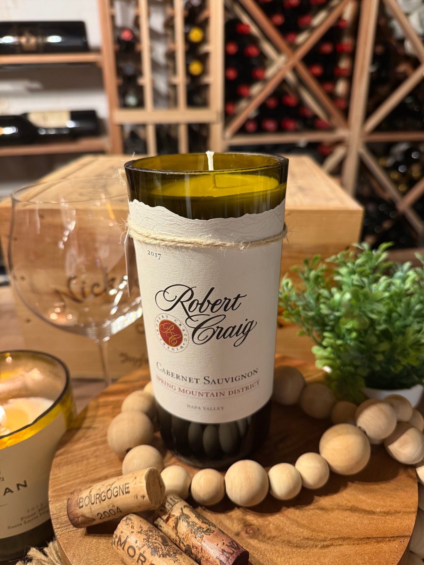 Recycled Wine Bottle Candle Robert Craig