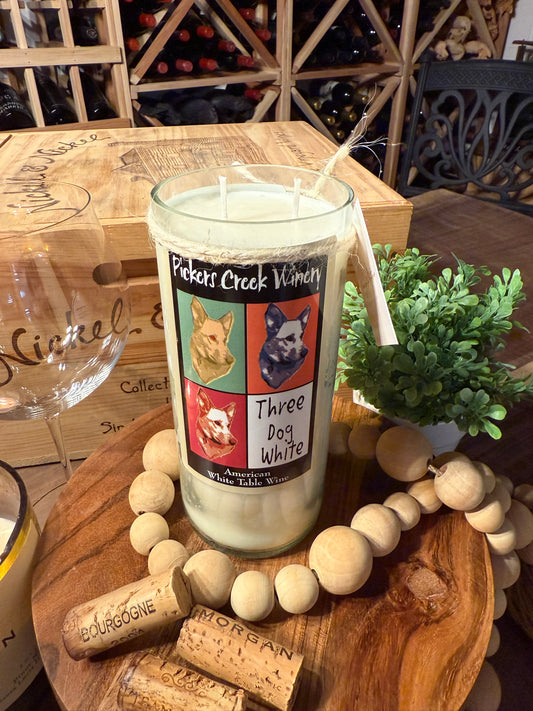 Pickers Creek Winery- Recycled Wine Bottle Candle