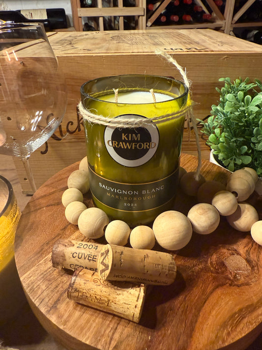 Kim Crawford- Recycled Wine Bottle Candle