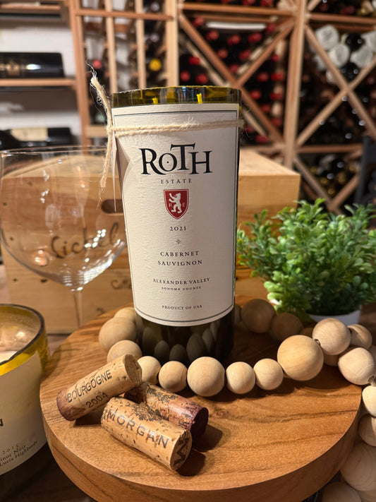 Recycled Wine Bottle Candle Roth Estate