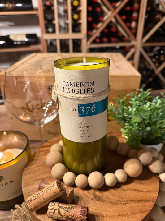 Recycled Wine Bottle Candle Cameron Hughes